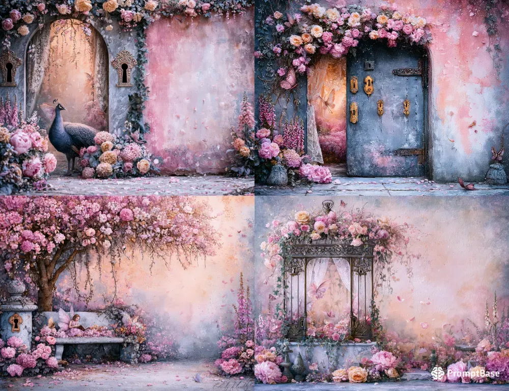 Victorian Secret Garden Double Pages