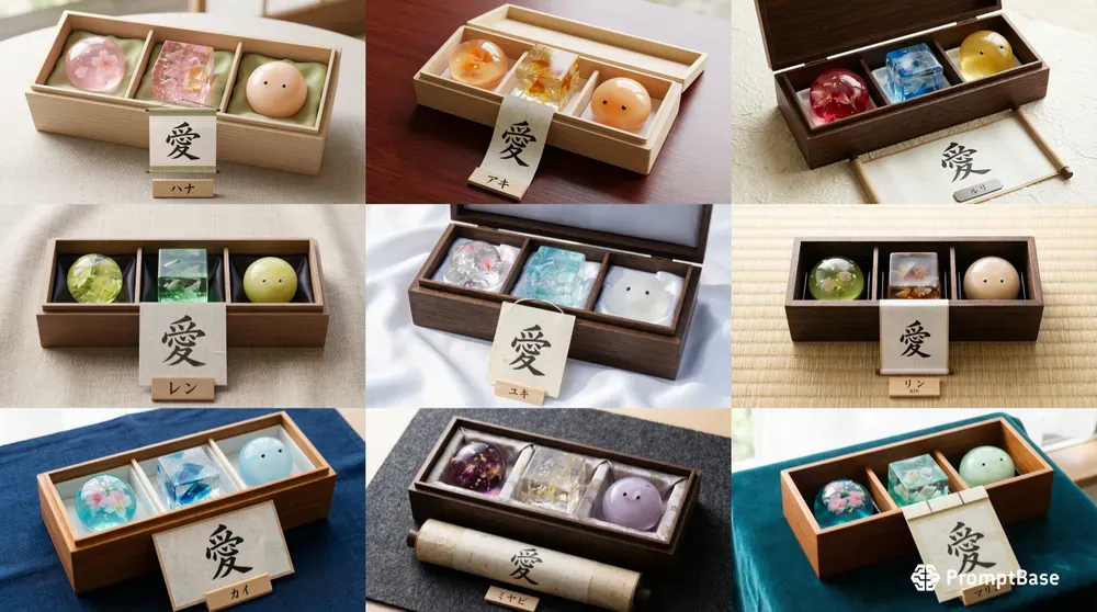 Crystal Glass Wagashi Gift Boxes