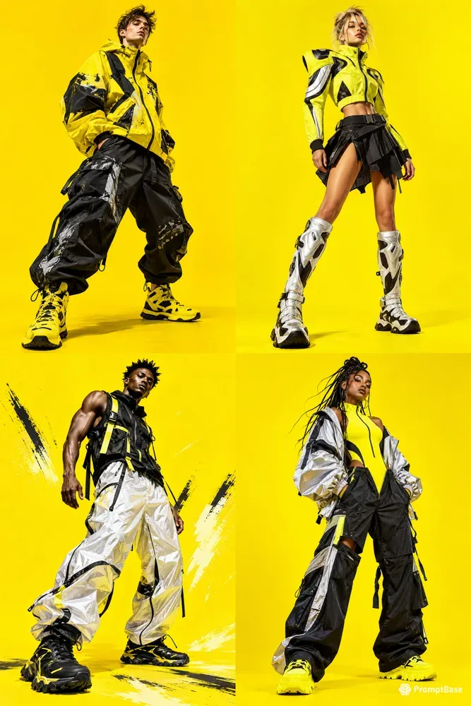 Electric Yellow Action Fashion