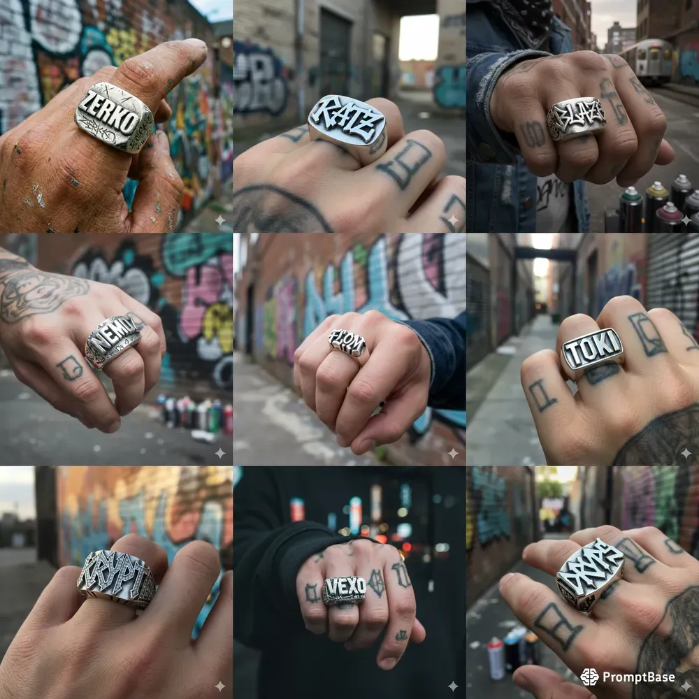 Personalized Urban Silver Rings