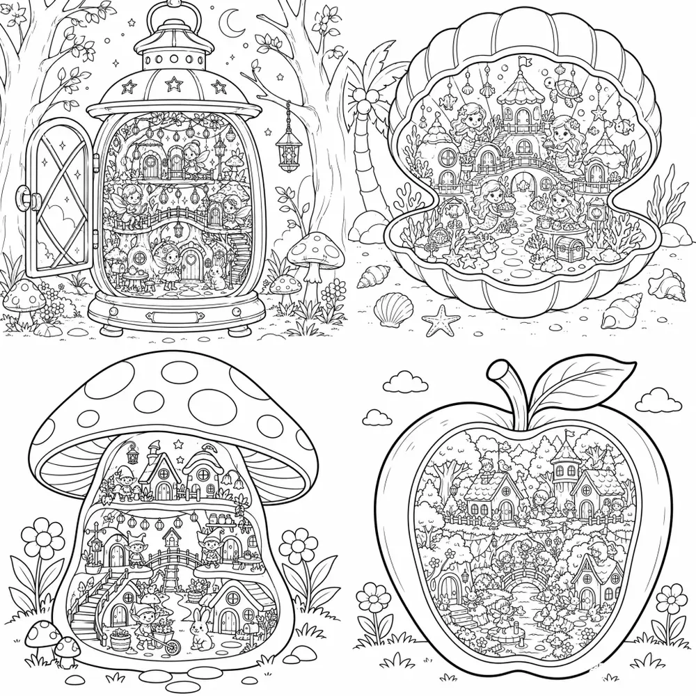 World Inside Coloring Books