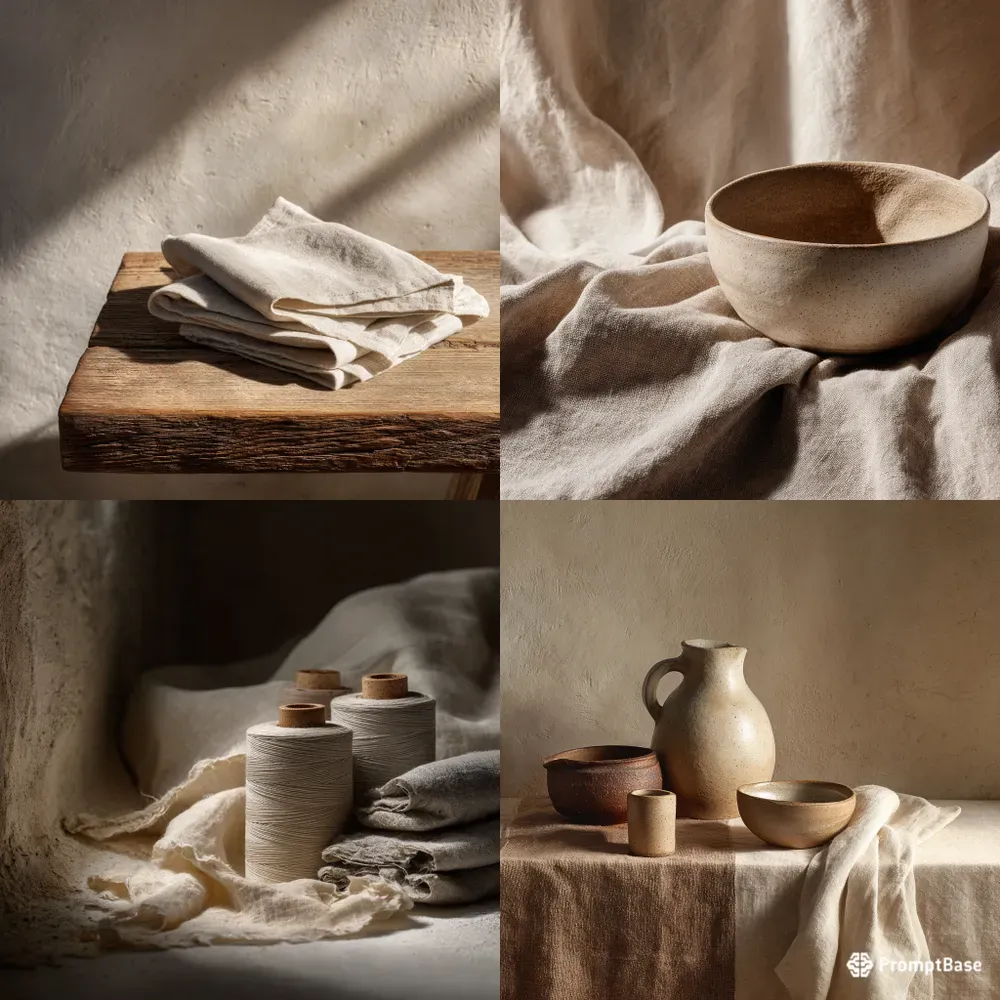 Minimal Linen Object Studies