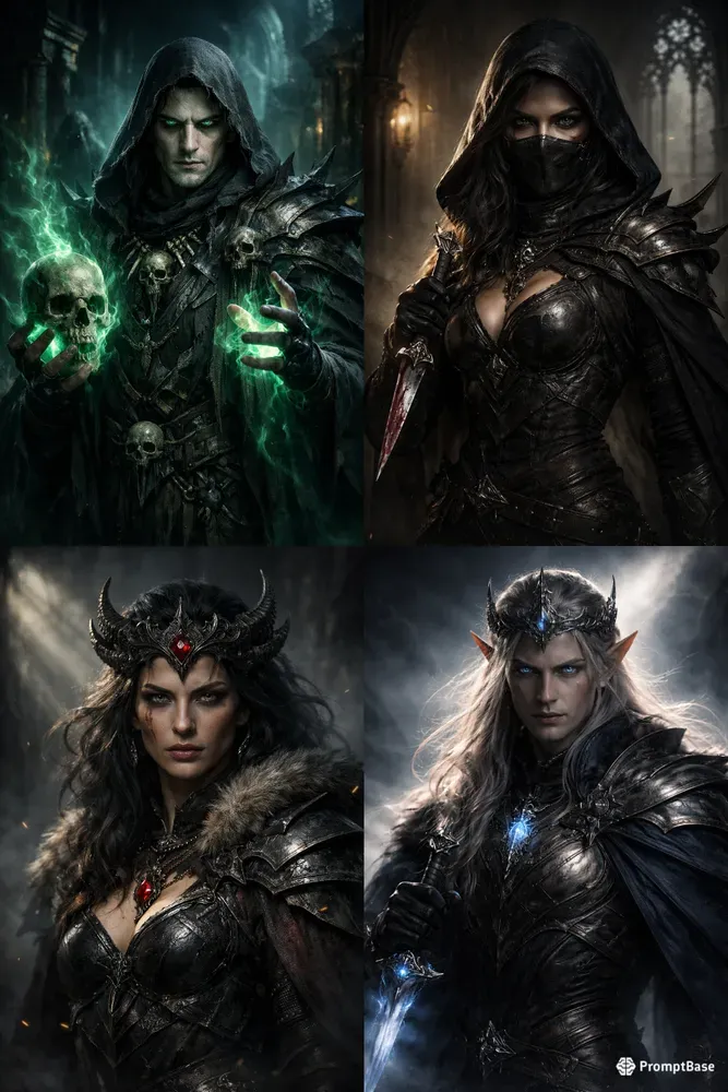 Cinematic Dark Fantasy Portraits