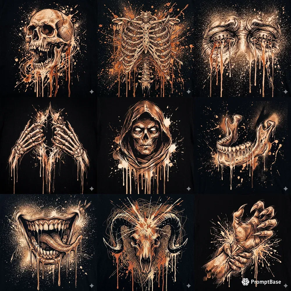 Dark Bleach Art Horror Illustrations