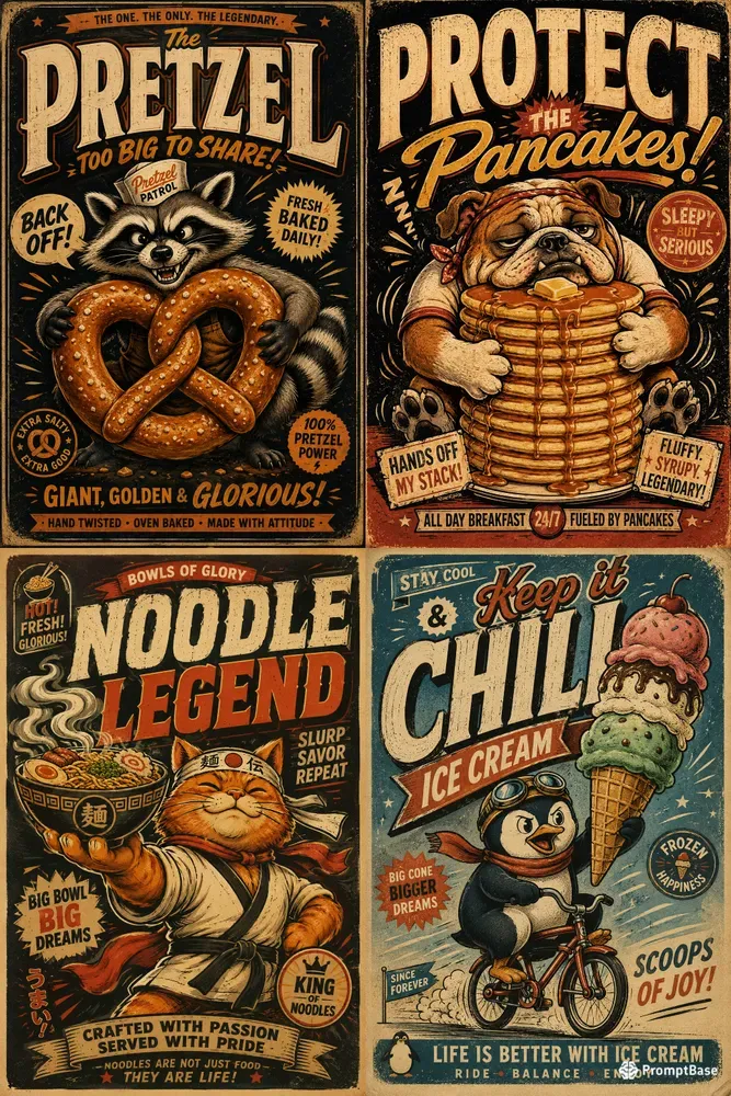 Vintage Mascot Poster Creators