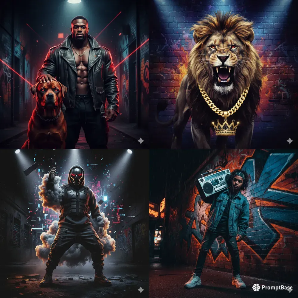 Hiphop Album Cover Style