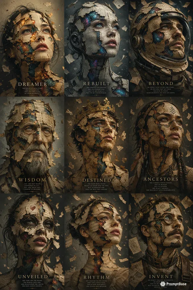 Broken Pages Portrait Poster Packs