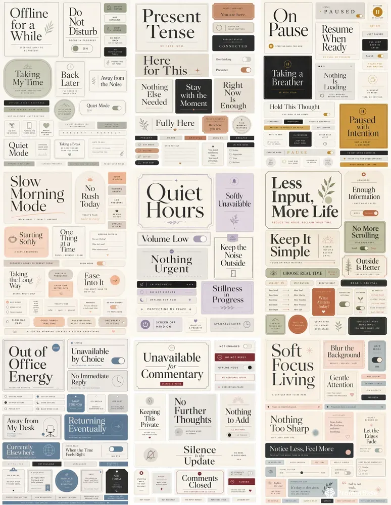 Modern Anti Screen Typographies