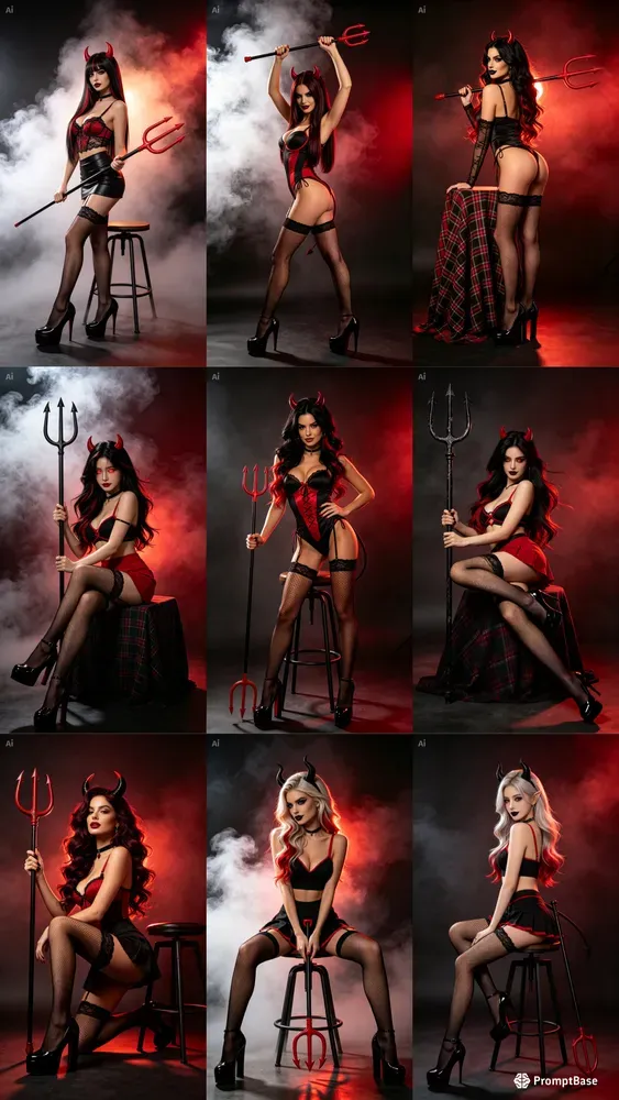 Seductive Devil Fashion Editorials