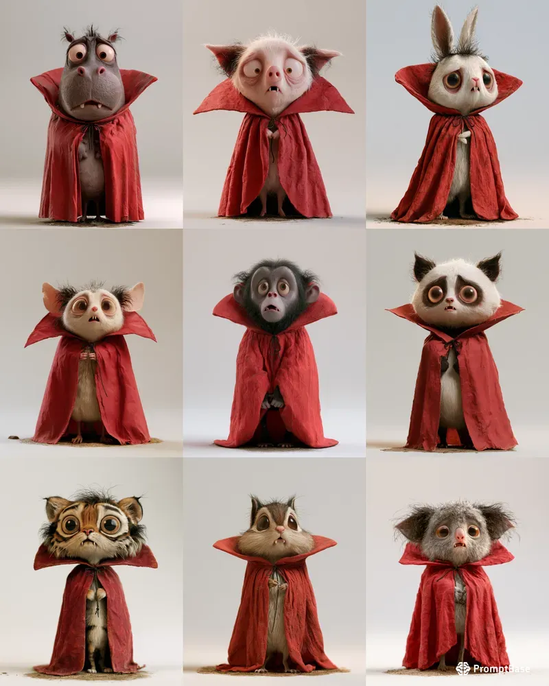 Cute 3D Vampire Animals
