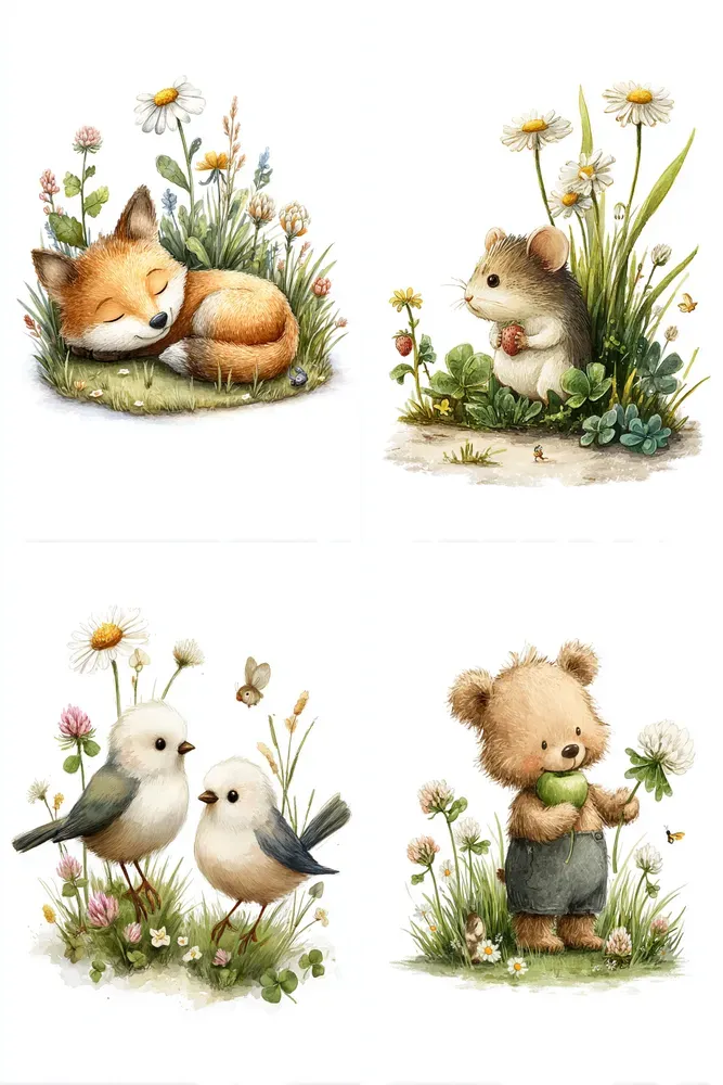 Cute Meadow Animals