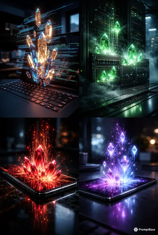 Cinematic Dark Luxury Vaults Crystals