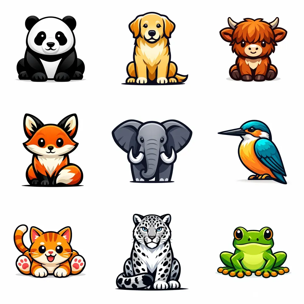 Vector Animal Branding Illustrations