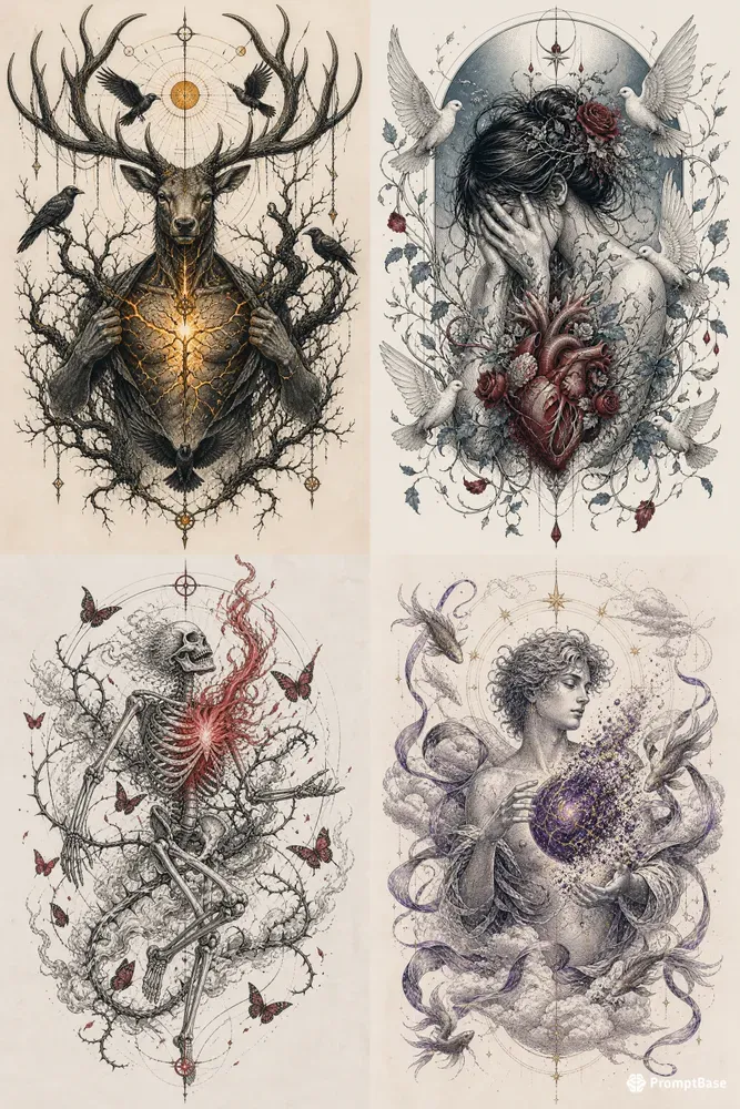 Ethereal Anatomica Linework