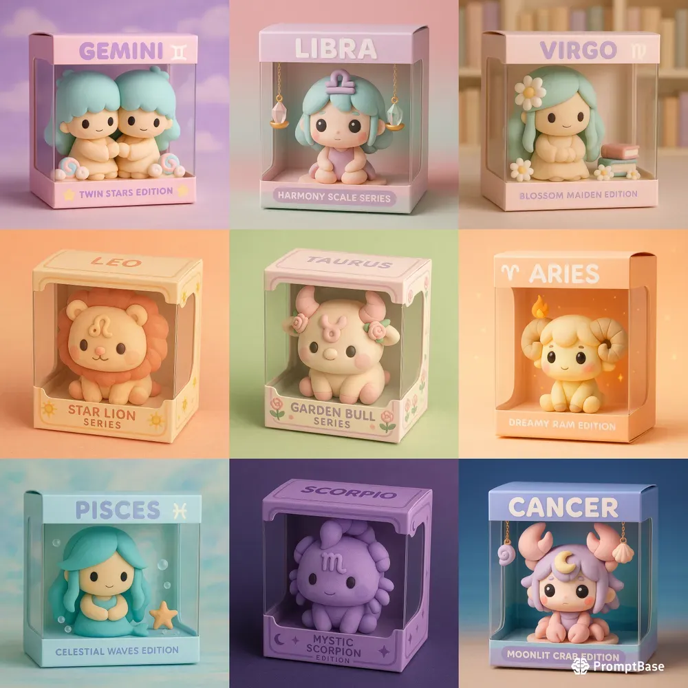 Chibi Zodiac Spirits Boxed Cuties