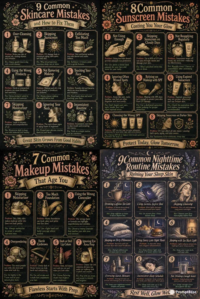 Skincare Mistakes Poster Generator