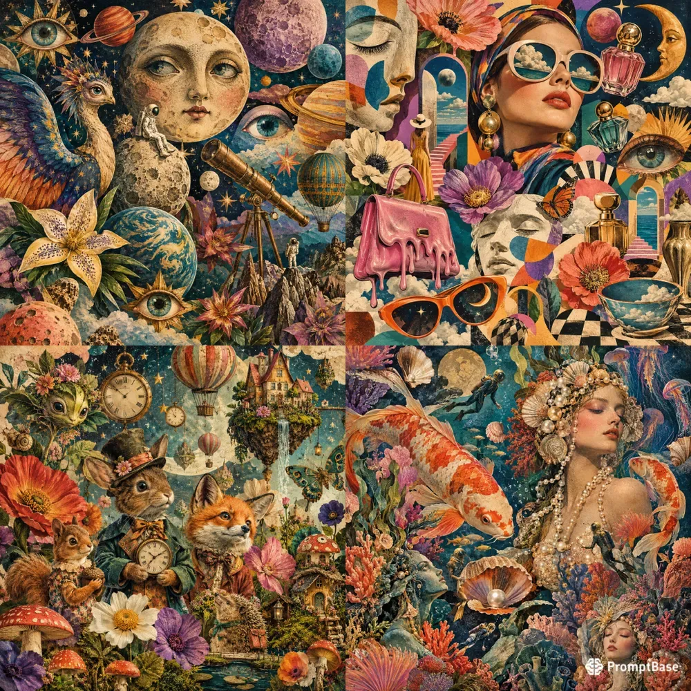 Surreal Retro Dream Collages