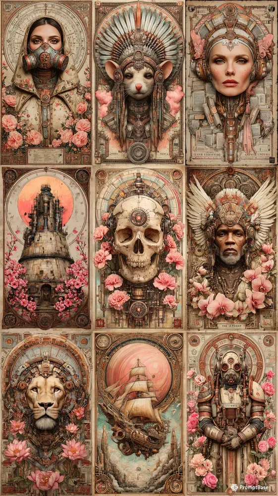 Steampunk Chronotarot Card Designers