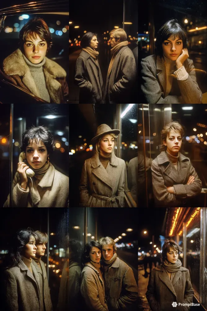 Cinematic 70s Night Portraits