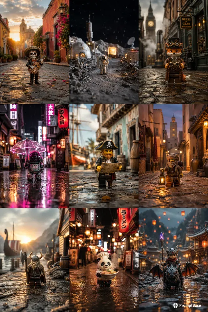 Miniature Toy Street Stories