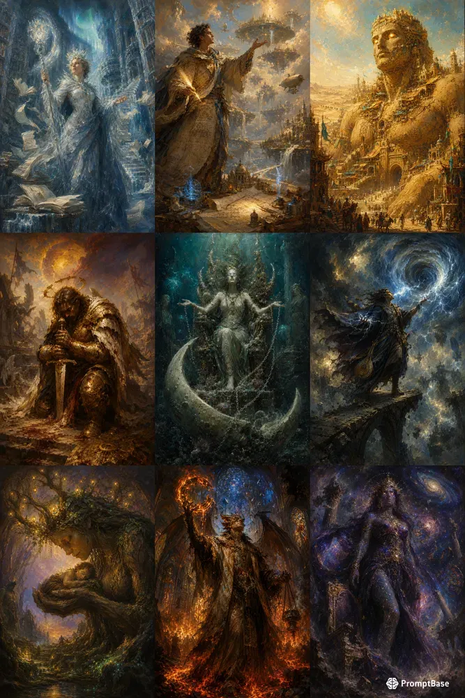 Cinematic Fantasy Oil Painting Portraits