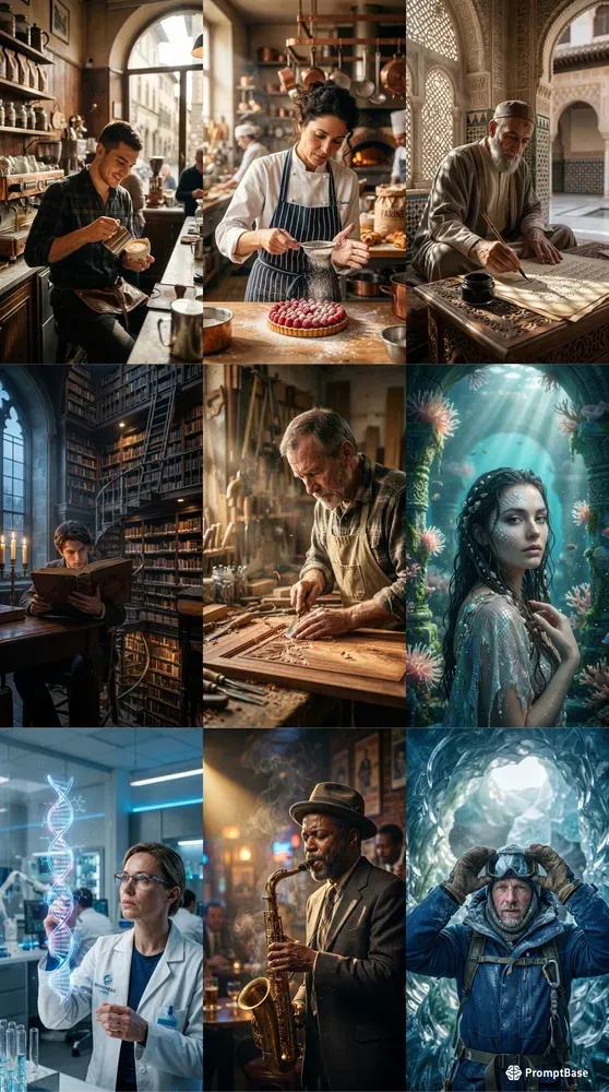Realistic Cinematic Portraits 4 Variables