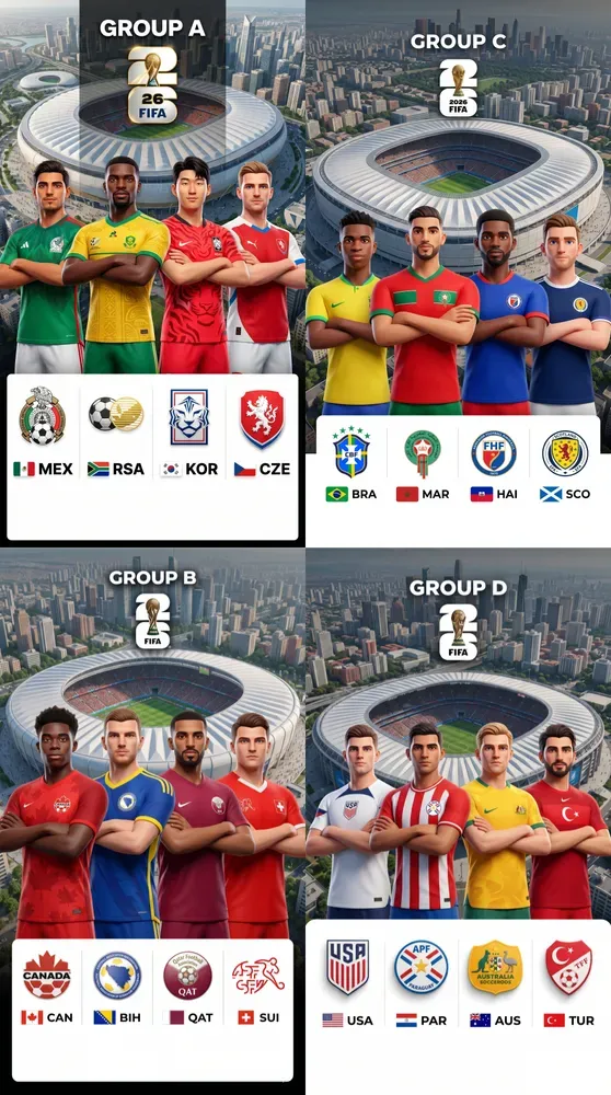 3D World Cup Group Stage Poster Builders