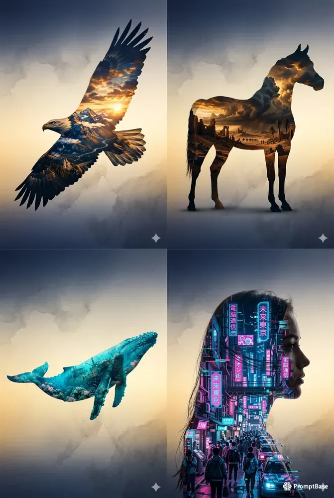 Surreal Double Exposure Masterpieces