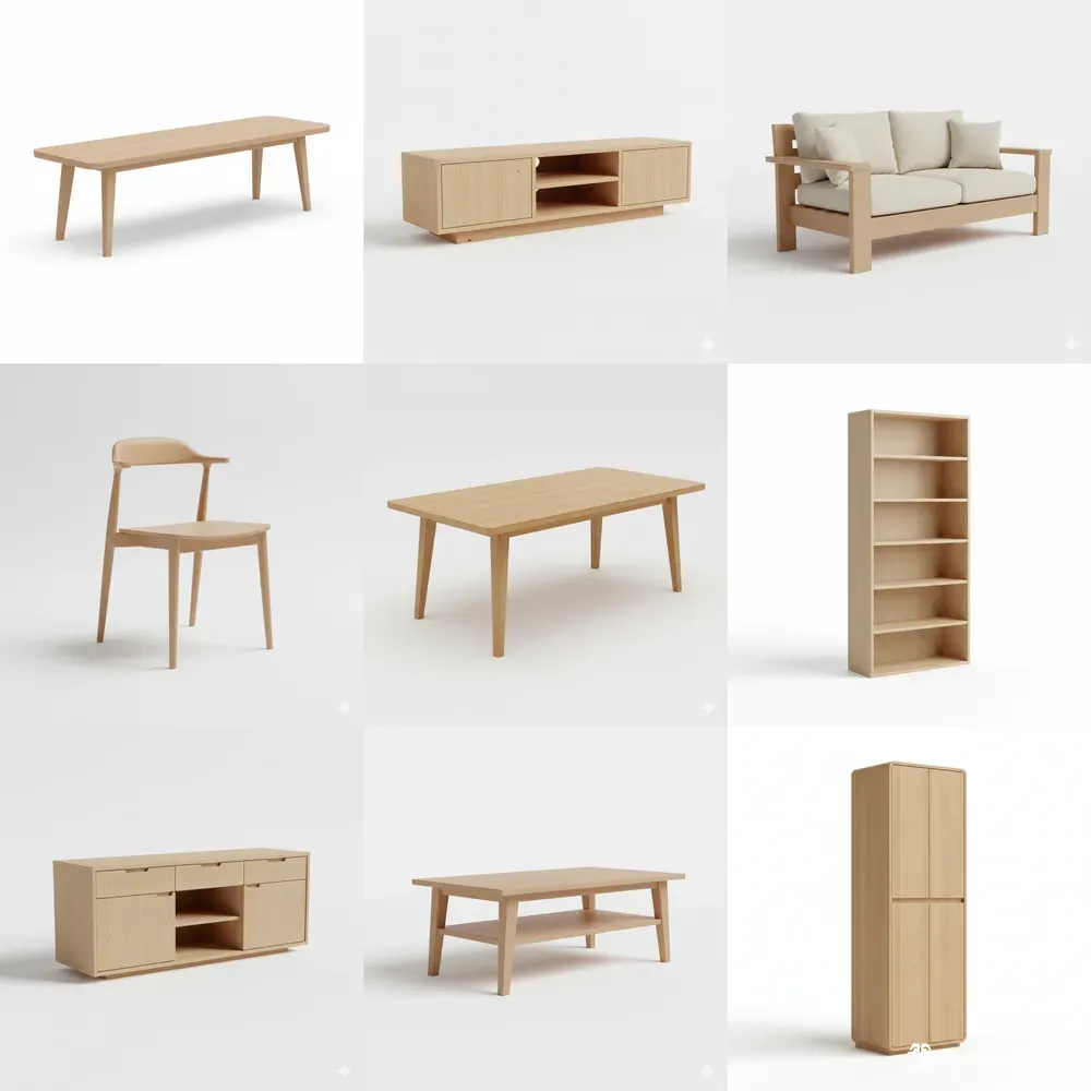 Scandinavian 3D Furniture Generator