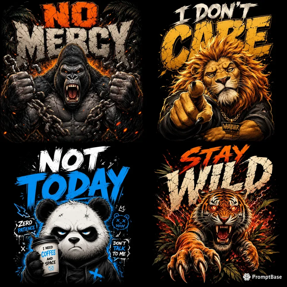 Savage Meme Beast Tshirts