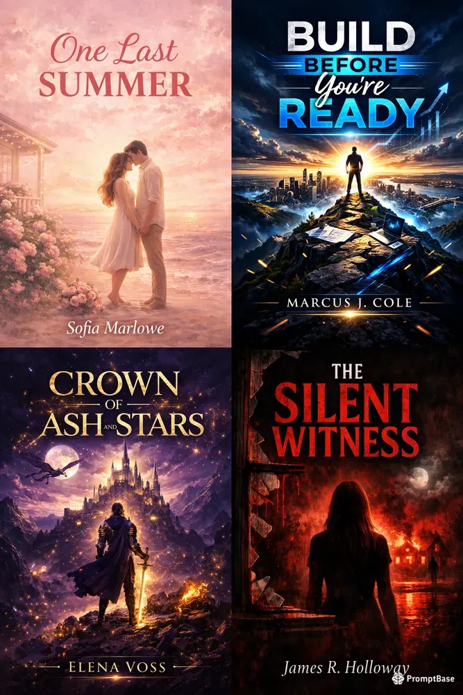 Book Covers Legible Text Any Genre