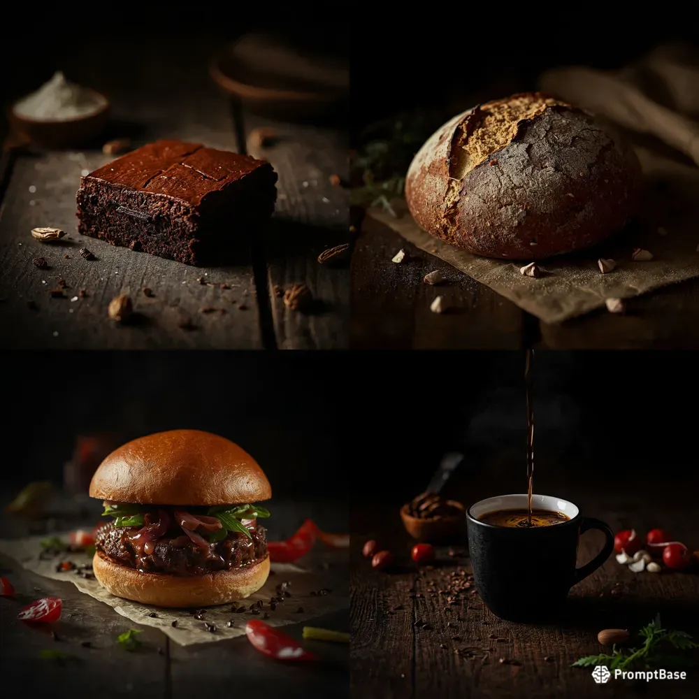 Dark Moody Artisanal Food Photography