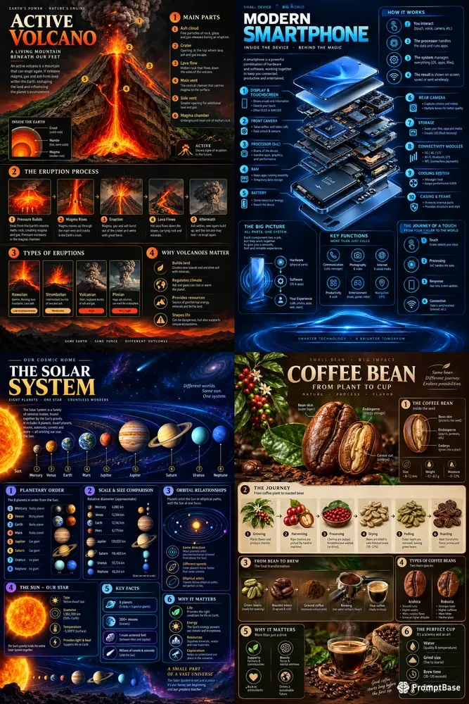 Visual Learning Infographic Posters