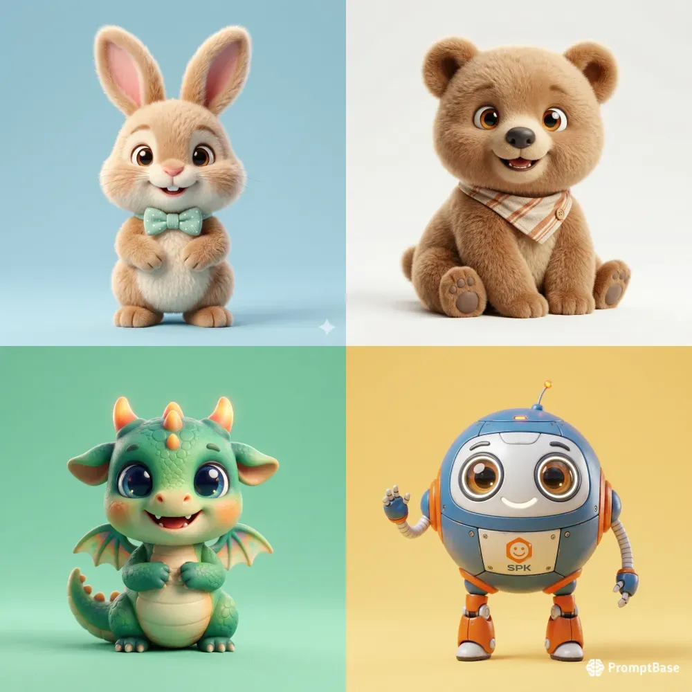 3D Cute Character Animation Generator