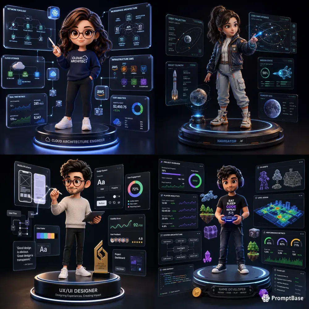 3D Cute Professional Diorama Generator