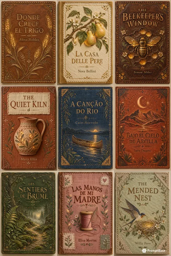 Rustic Handcrafted Book Covers