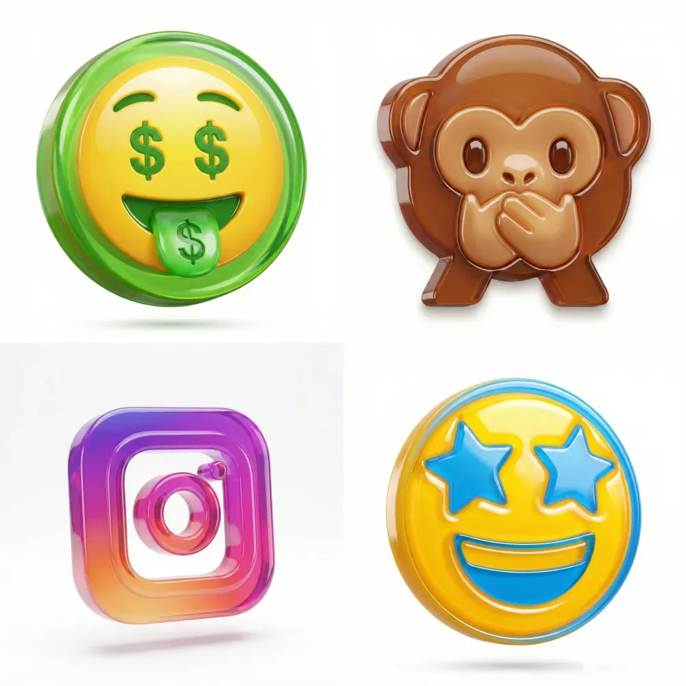 Candygloss 3D Emoji Logo Transformers
