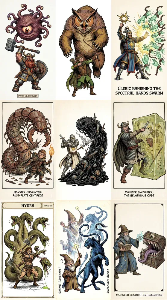 Retro RPG Monster Encounters
