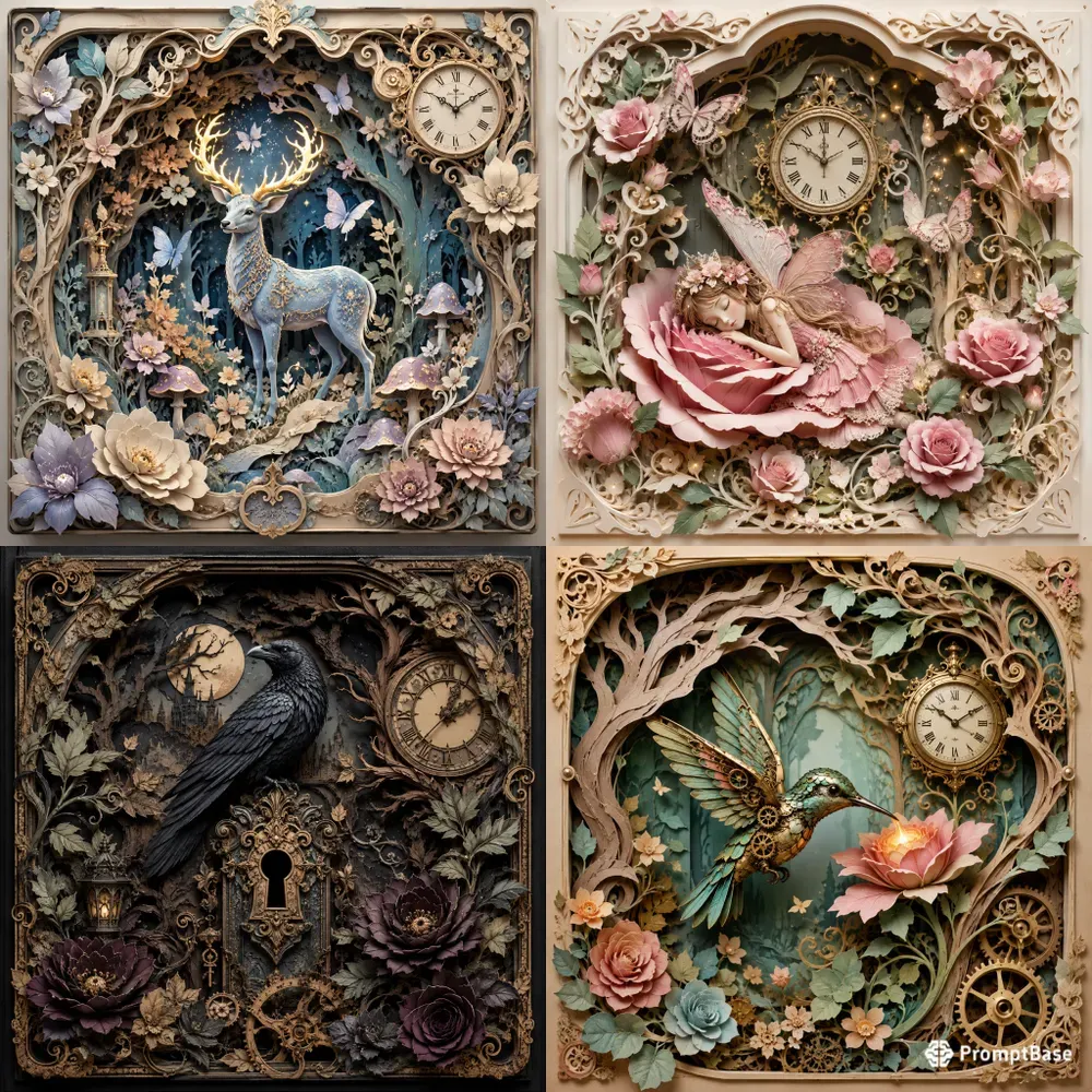 Enchanted Wonderland Shadowboxes