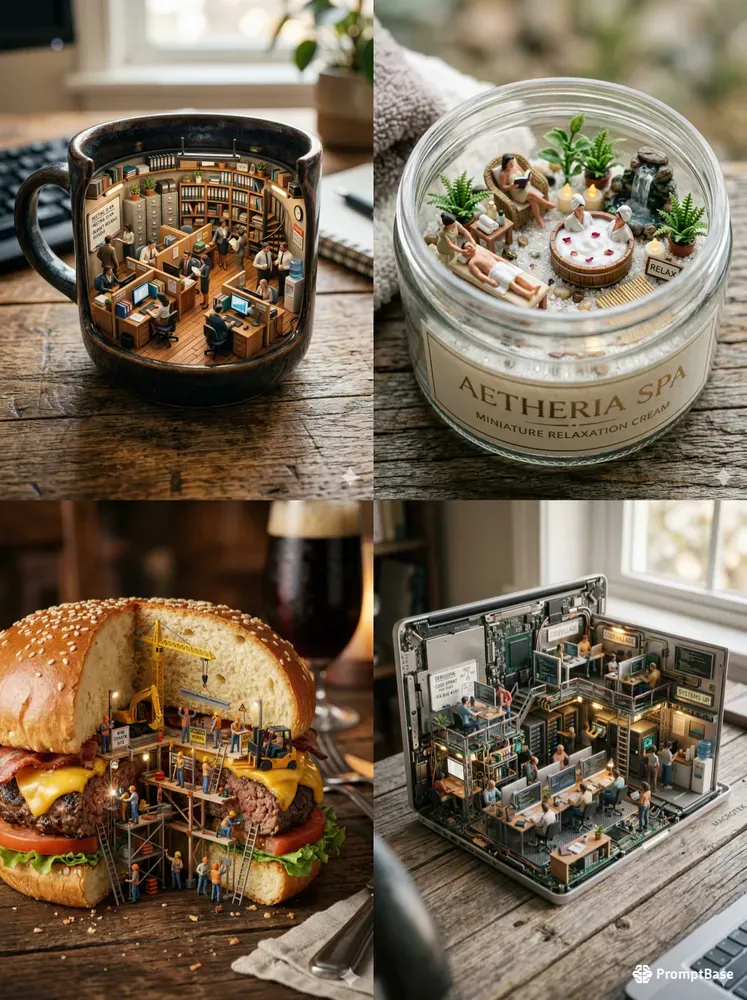 Miniature Worlds Inside Products