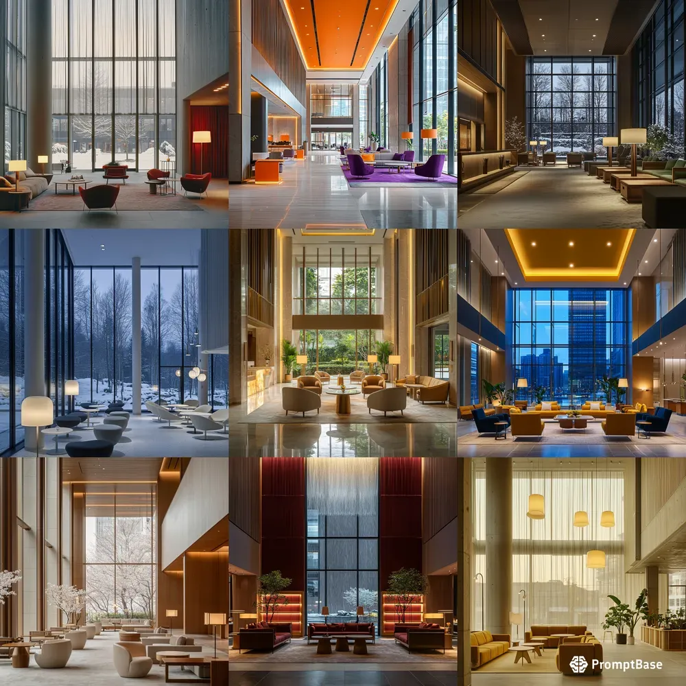 Minimalist Hotel Lobbies