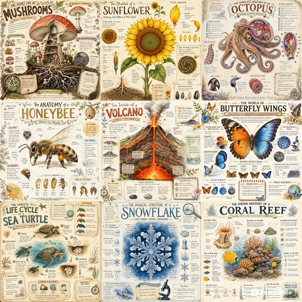 Whimsical Educational Infographics