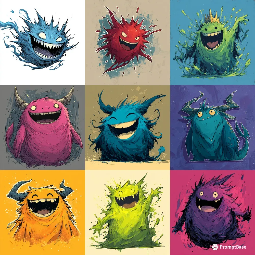 Anthropomorphic Cartoon Creature Stickers