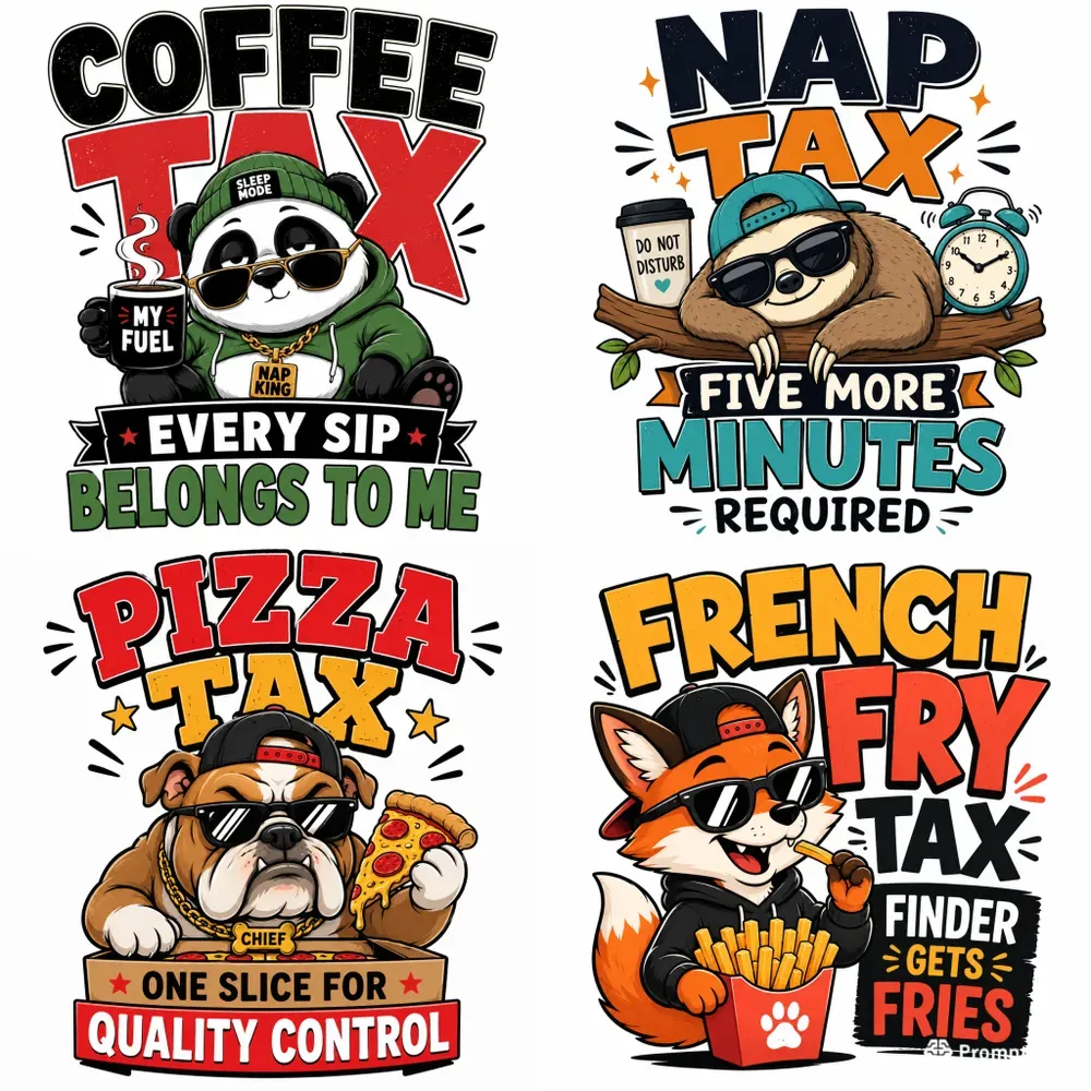 Funny Animal Tax Tshirts