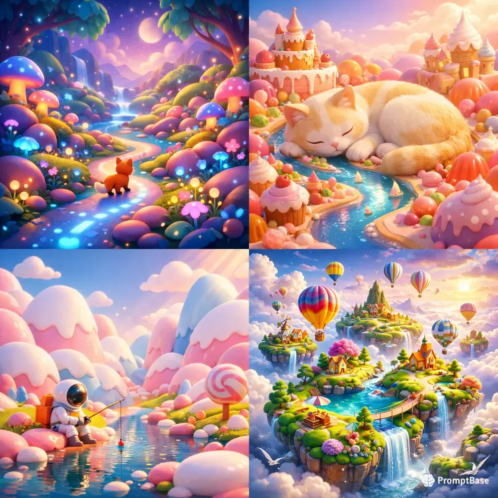 Surreal Candy World Generator