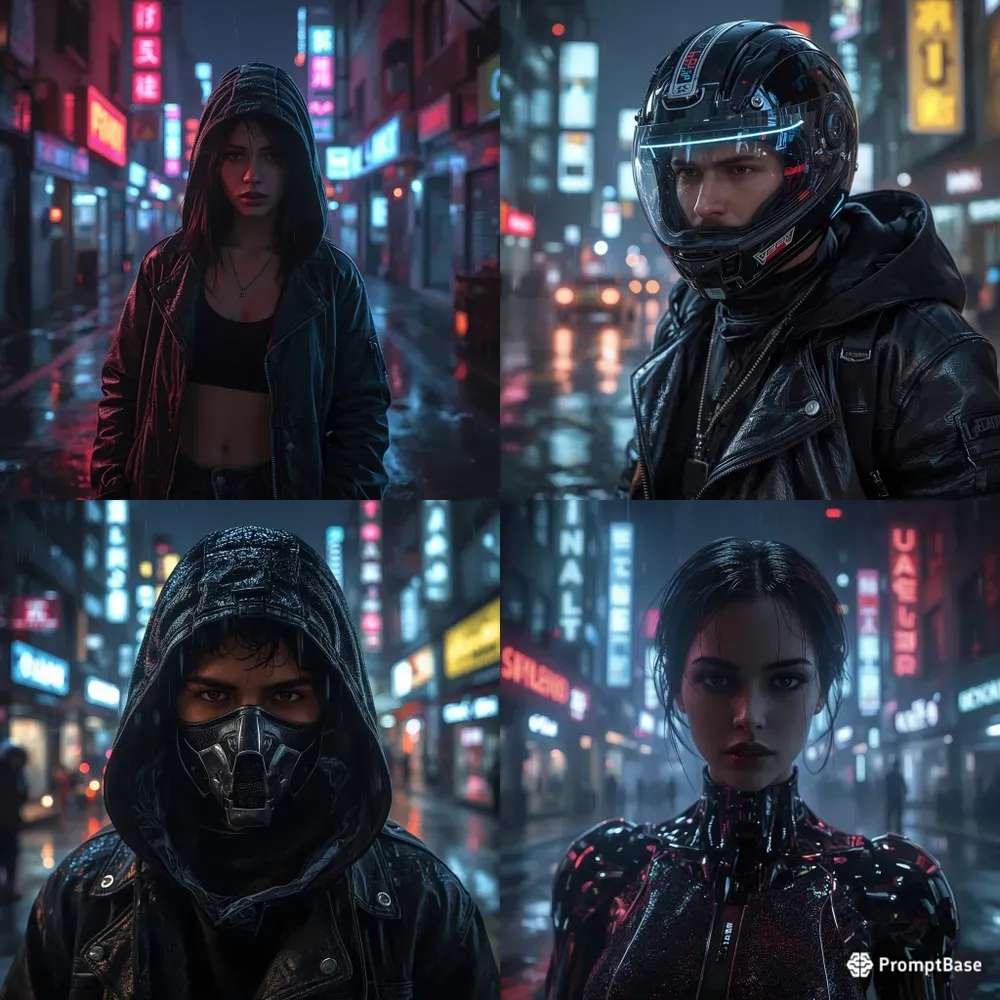 Cyberpunk City Portrait Generator
