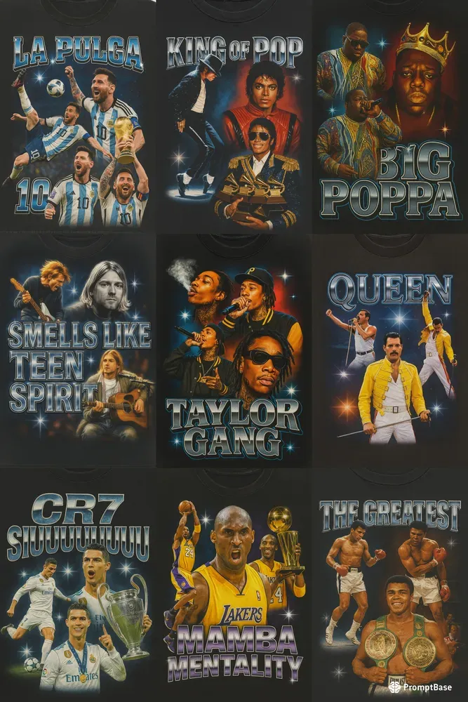 90s Bootleg Tshirt Designs