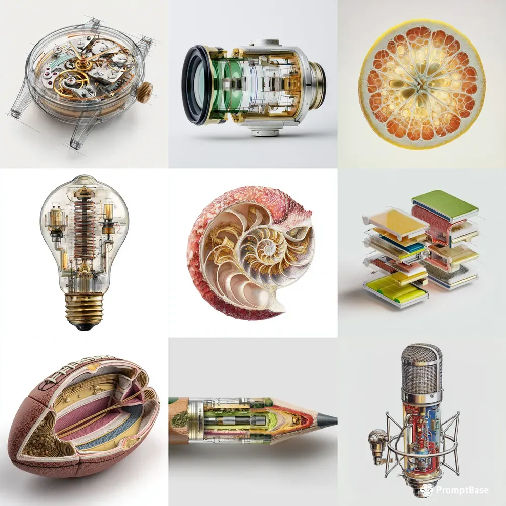 Scientific Cutaway Objects