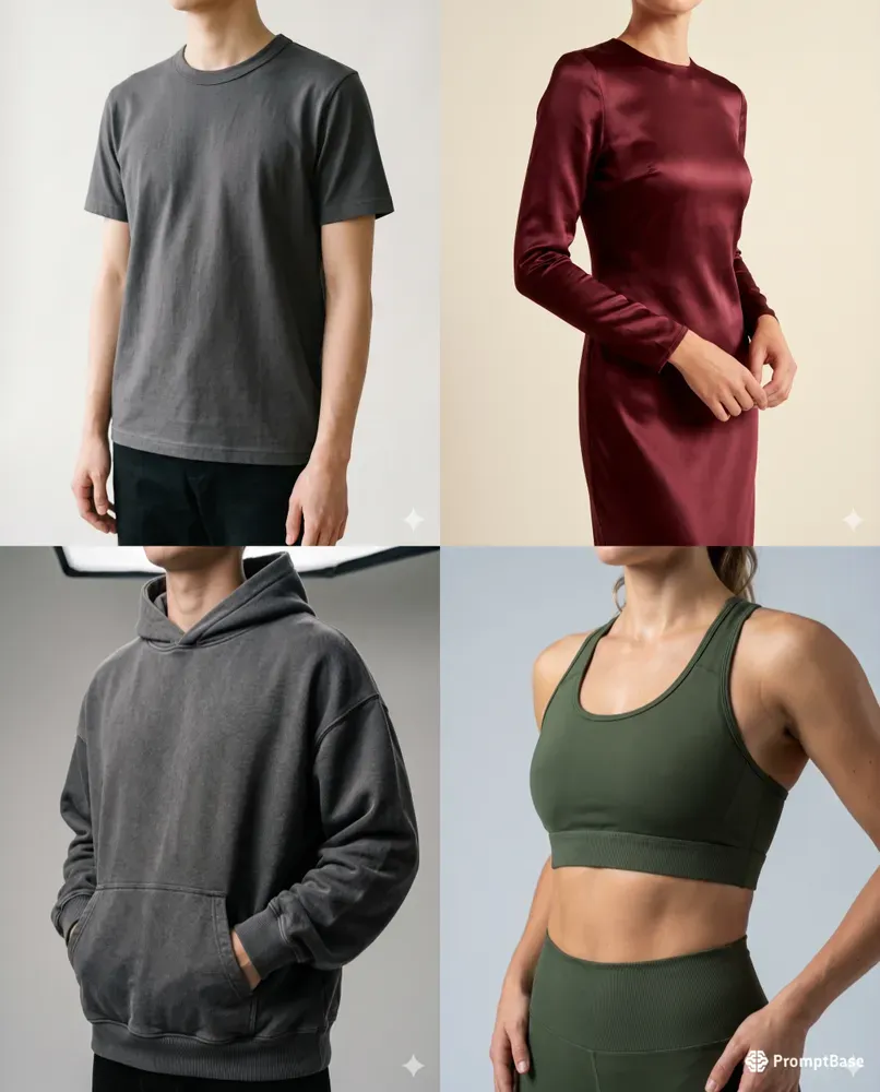 Cropped Model Apparel Mockups