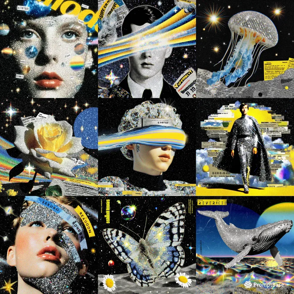 Space Age Dream Collages